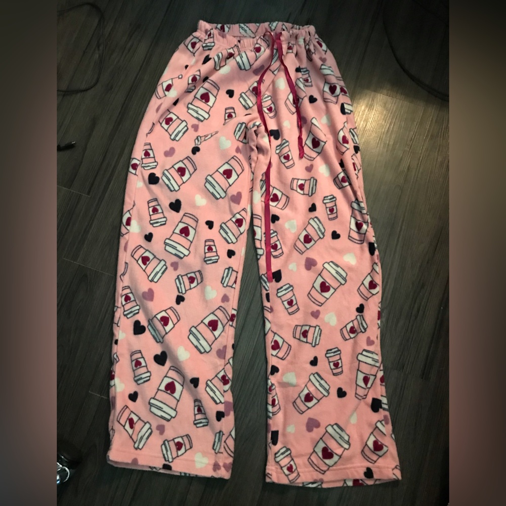 Cozy Fleece coffee PJ bottoms sz medium